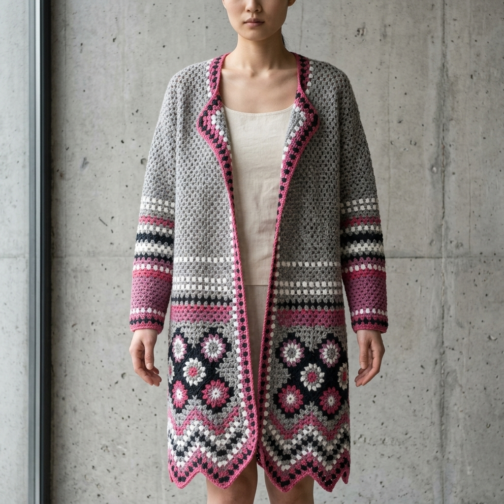 Hand Crocheted Vest Jacket