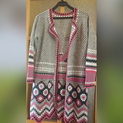 Hand Crocheted Vest Jacket