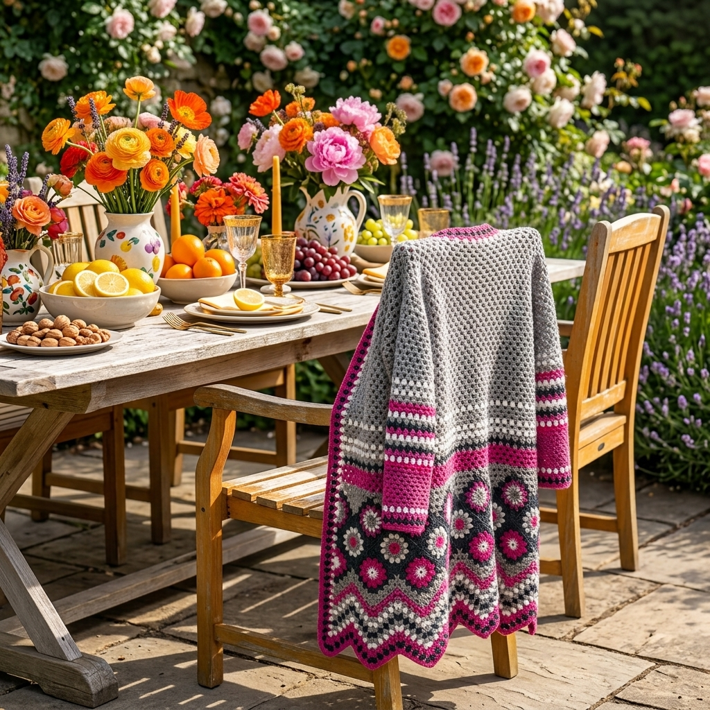 Hand Crocheted Vest Jacket