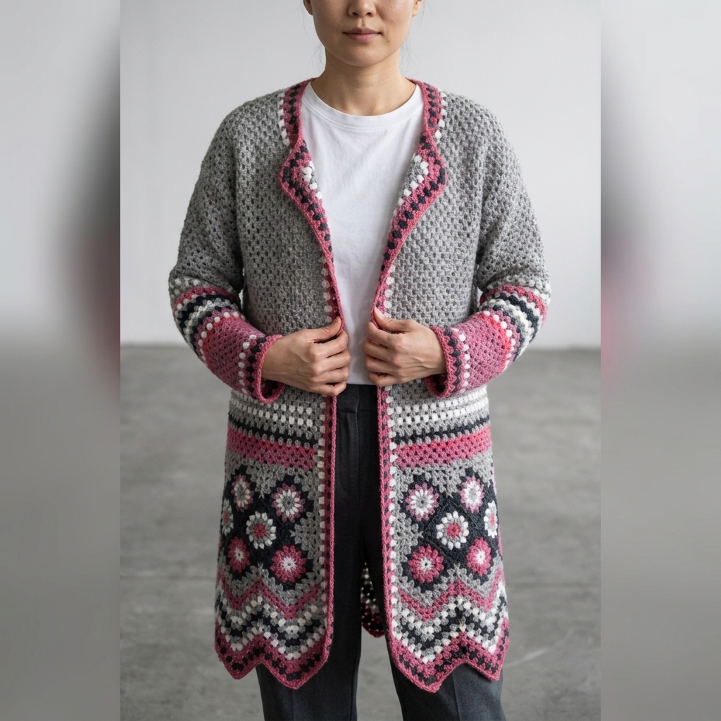 Hand Crocheted Vest Jacket
